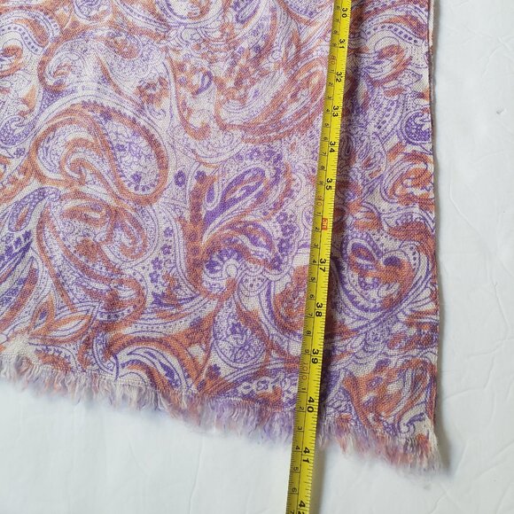 Boho Cashmere Handmade Paisley Print Fringe Pashmina Scarf Shawl Wrap - Picture 9 of 9